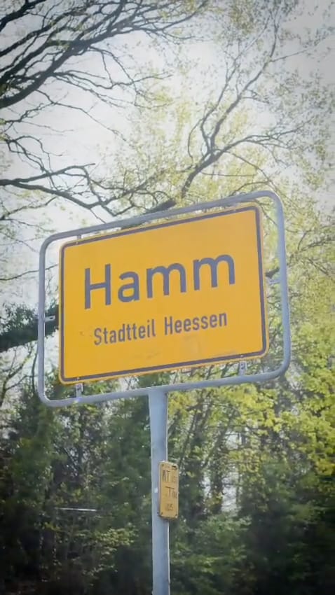 Ortsschild Hamm, Stadtteil Heessen